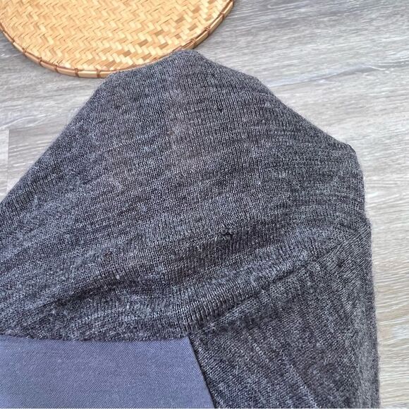 COS gray mixed media blouse wool - Picture 8 of 8